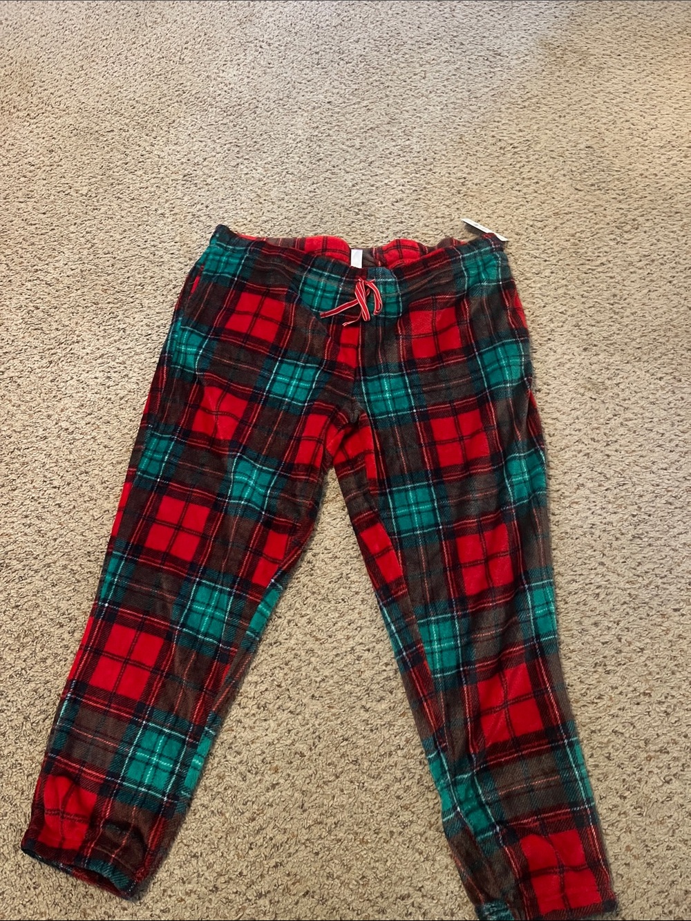 Women’s Red and Green Plaid Pajama Pants
